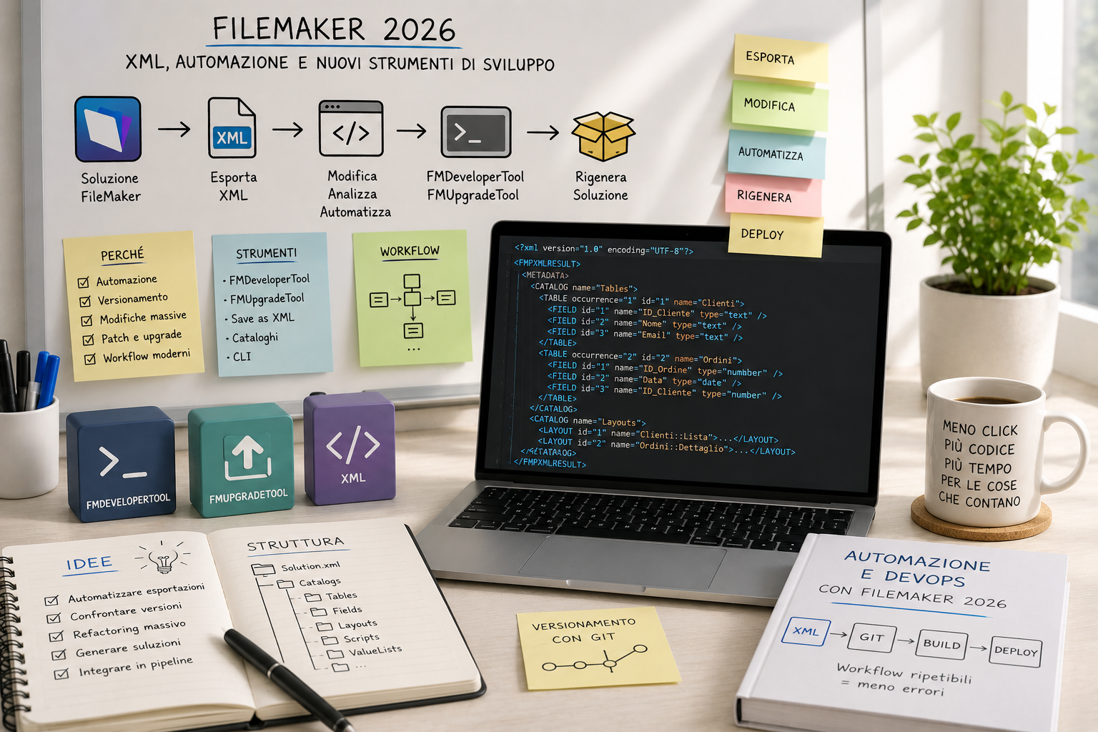 Laboratorio FileMaker 2026: XML, automazione e nuovi strumenti di sviluppo