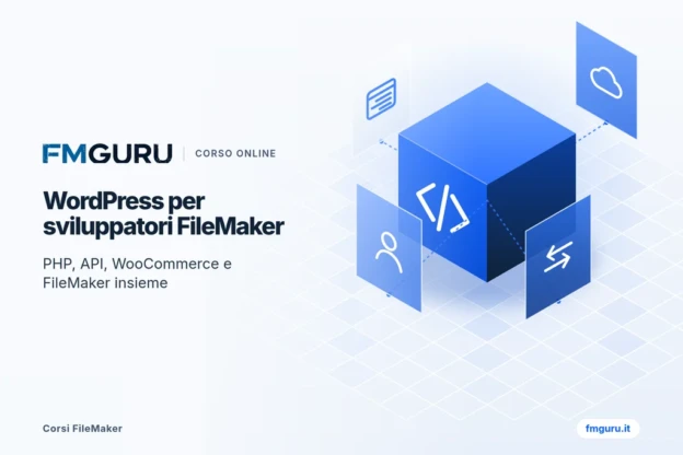 Copertina del corso Fondamenti WordPress per sviluppatori FileMaker