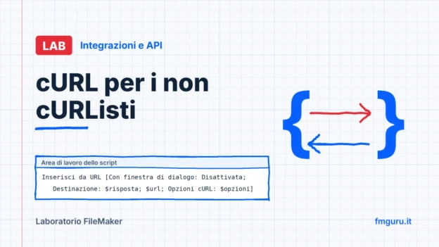Copertina del laboratorio FileMaker: cURL per i non cURListi