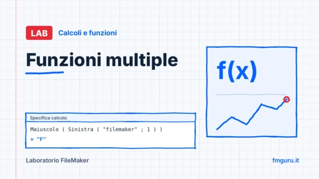 Copertina del laboratorio FileMaker: Funzioni multiple