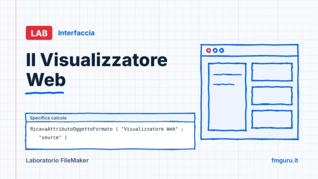 Copertina del laboratorio FileMaker: Il Visualizzatore Web