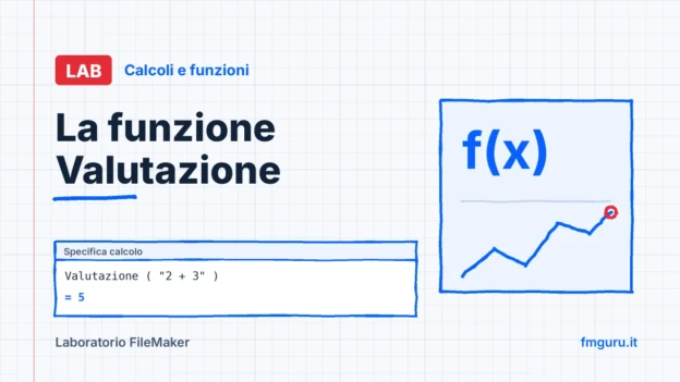 Copertina del laboratorio FileMaker: La funzione Valutazione