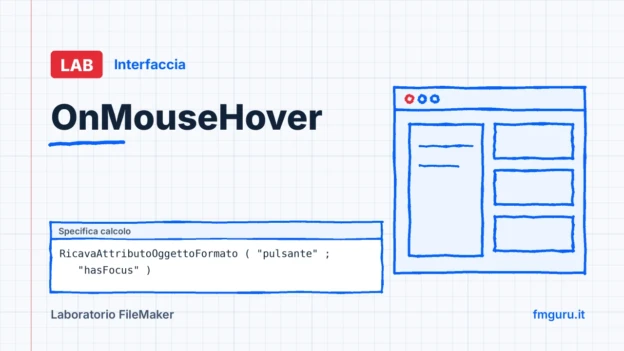 Copertina del laboratorio FileMaker: OnMouseHover