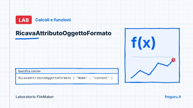 Copertina del laboratorio FileMaker: RicavaAttributoOggettoFormato