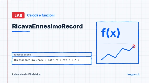 Copertina del laboratorio FileMaker: RicavaEnnesimoRecord