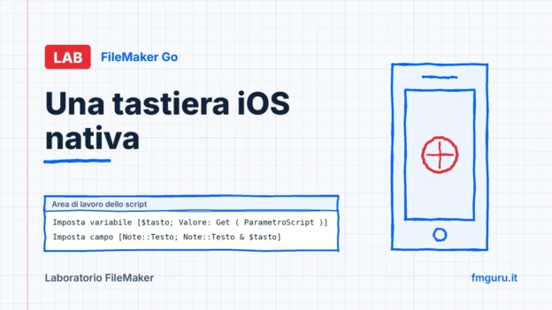 Copertina del laboratorio FileMaker: Una tastiera iOS nativa