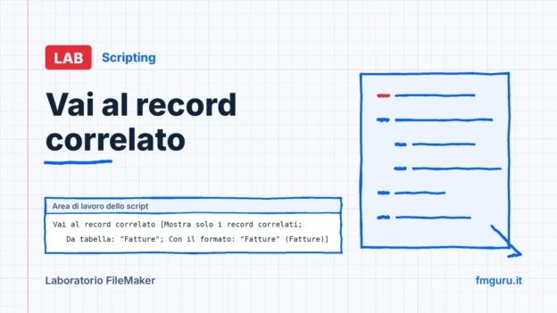 Copertina del laboratorio FileMaker: Vai al record correlato